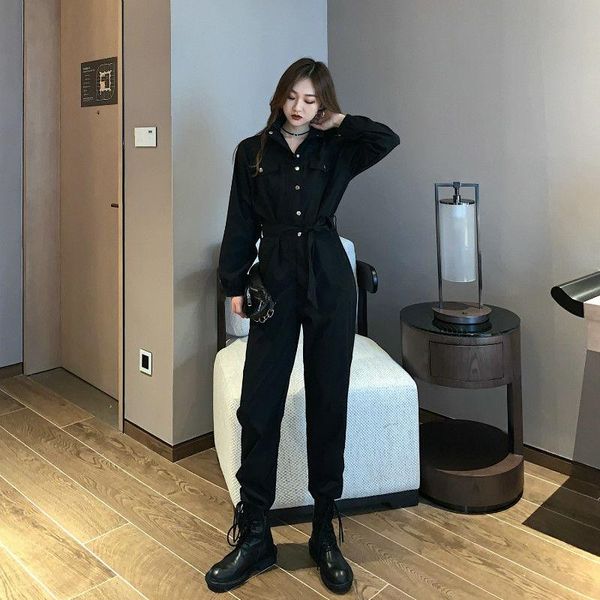women's jumpsuits & rompers 2021 women korean loose autumn solid high waist harajuku bf playsuits safari style long overalls x56, Black;white
women's jumpsuits & rompers 2021 women korean loose autumn solid high waist harajuku bf playsuits safari style long overalls x56, Black;white