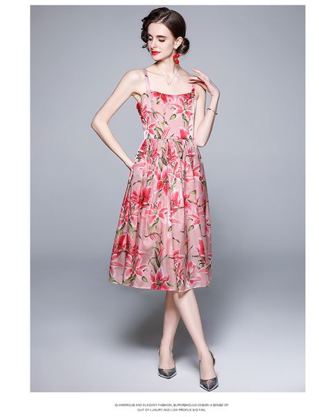 beach vacation dresses spaghetti strap floral printing dress 2021 women's casual wear in summer 100% polyester, Black;gray
beach vacation dresses spaghetti strap floral printing dress 2021 women's casual wear in summer 100% polyester, Black;gray