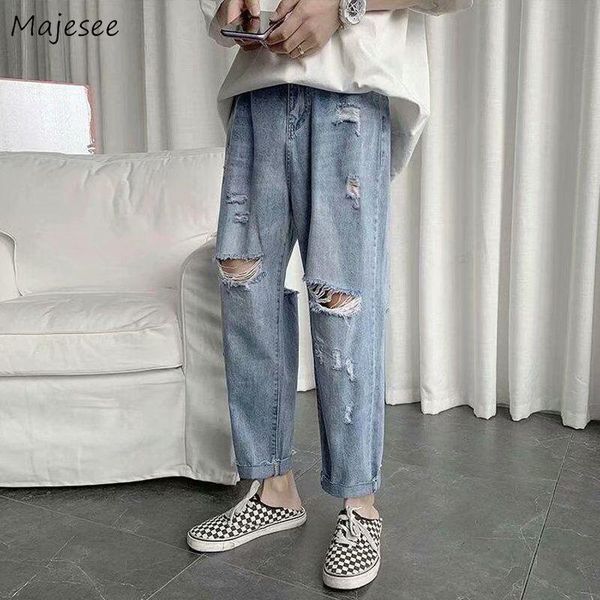 men's jeans men hole designer trendy hip hop loose blue ankle length large size s-3xl students leisure males daily korean style est
men's jeans men hole designer trendy hip hop loose blue ankle length large size s-3xl students leisure males daily korean style est