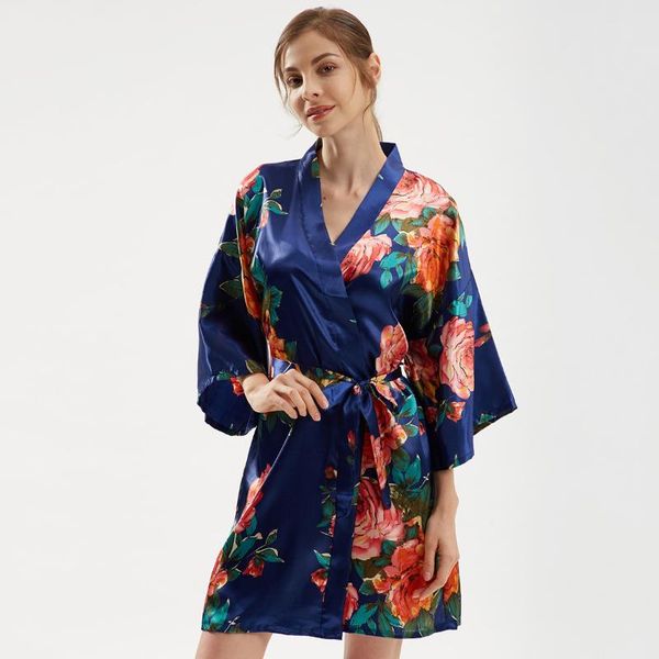 women's sleepwear women satin robe floral print kimono gown summer silky female bathrobe casual nightwear loose mini home dress, Black;red
women's sleepwear women satin robe floral print kimono gown summer silky female bathrobe casual nightwear loose mini home dress, Black;red
