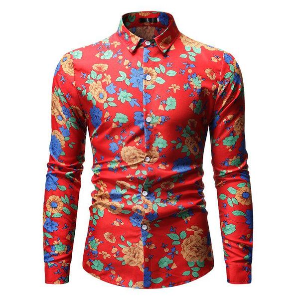 men's casual shirts hawaiian shirt men fashion print loose flower long sleeve camisa masculina, White;black
men's casual shirts hawaiian shirt men fashion print loose flower long sleeve camisa masculina, White;black