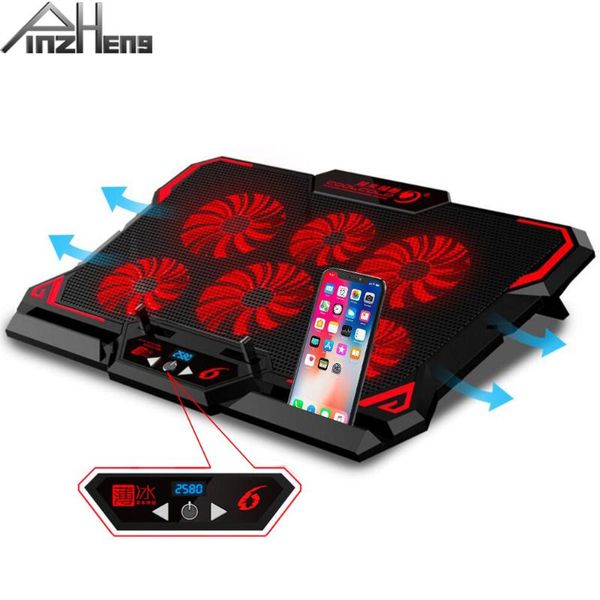 gaming notebook lapcooler six fan led screen two usb port 2600rpm adjustable cooling pad stand for pads
gaming notebook lapcooler six fan led screen two usb port 2600rpm adjustable cooling pad stand for pads