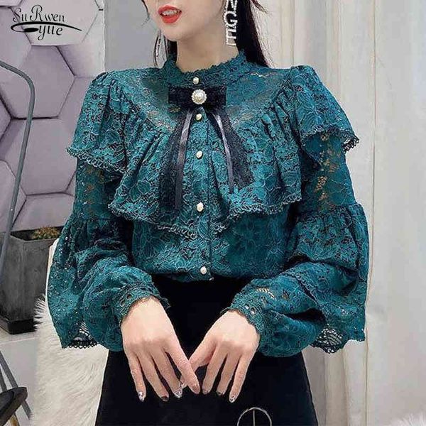 autumn lace hollow out lantern long sleeve blouse women elegant bow ruffle cardigan chemisier femme 12262 210521, White
autumn lace hollow out lantern long sleeve blouse women elegant bow ruffle cardigan chemisier femme 12262 210521, White