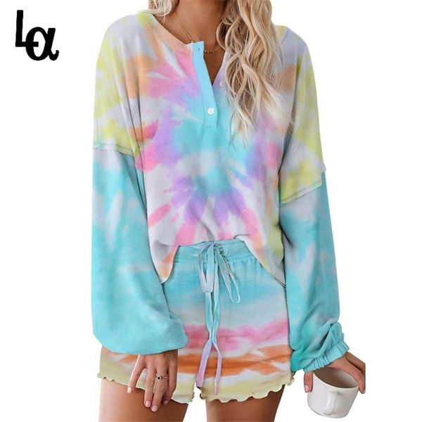 women gradient color printing pajama suit long sleeve &shorts drawstring loose 2 piece leisure home clothing set 210519, White
women gradient color printing pajama suit long sleeve &shorts drawstring loose 2 piece leisure home clothing set 210519, White