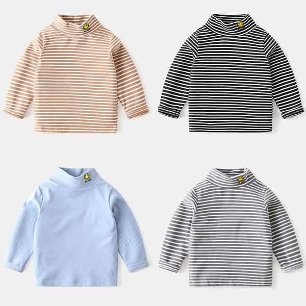 2021 autumn winter new children clothes baby boys girls stripe turtleneck long sleeve t shirt cotton pullover kids outfit, White;black
2021 autumn winter new children clothes baby boys girls stripe turtleneck long sleeve t shirt cotton pullover kids outfit, White;black