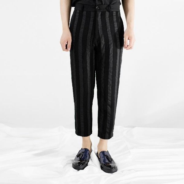men's pants male korean version of loose little feet color striped harem personality autumn and winter woolen casual pant, Black
men's pants male korean version of loose little feet color striped harem personality autumn and winter woolen casual pant, Black
