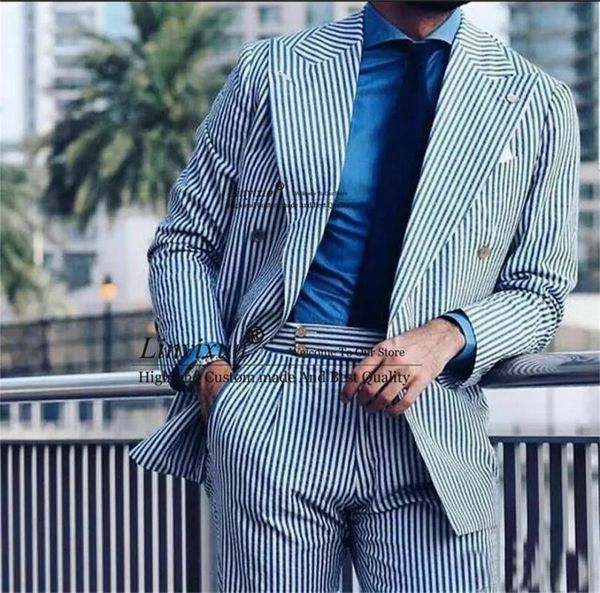men's suits & blazers casual thin pure soft cotton striped seersucker costume wedding formal tuxedos double-breasted party blazer 2 pcs, White;black
men's suits & blazers casual thin pure soft cotton striped seersucker costume wedding formal tuxedos double-breasted party blazer 2 pcs, White;black