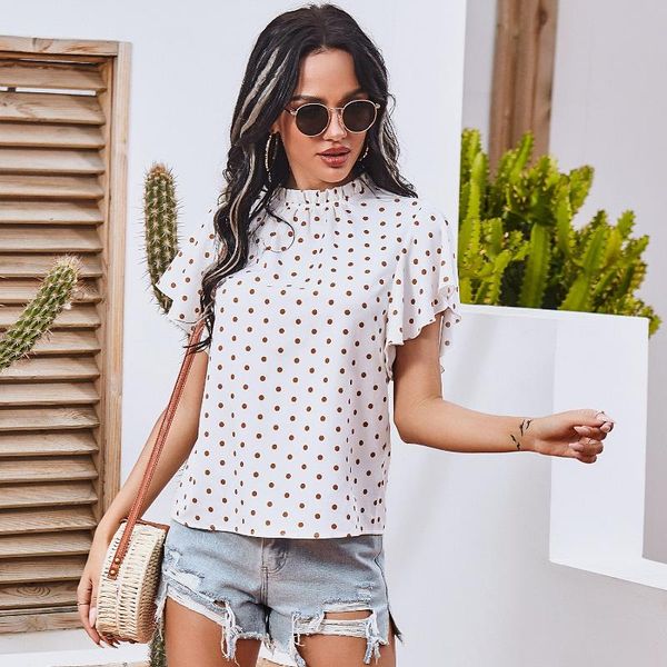 white sweet summer polka dot print women elegant t shirts short sleeve casual ladies chic tees 2021 women's t-shirt
white sweet summer polka dot print women elegant t shirts short sleeve casual ladies chic tees 2021 women's t-shirt