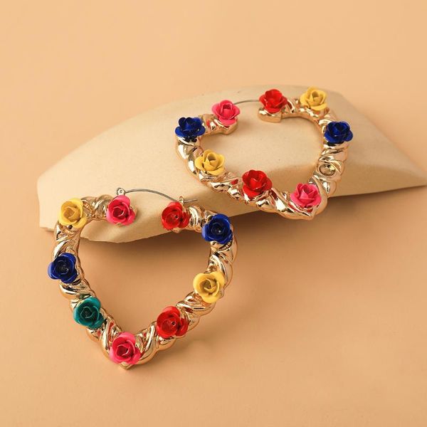 stud geometric heart earring fashion alloy simple flower earrings for women luxury jewelry wholesale, Golden;silver
stud geometric heart earring fashion alloy simple flower earrings for women luxury jewelry wholesale, Golden;silver