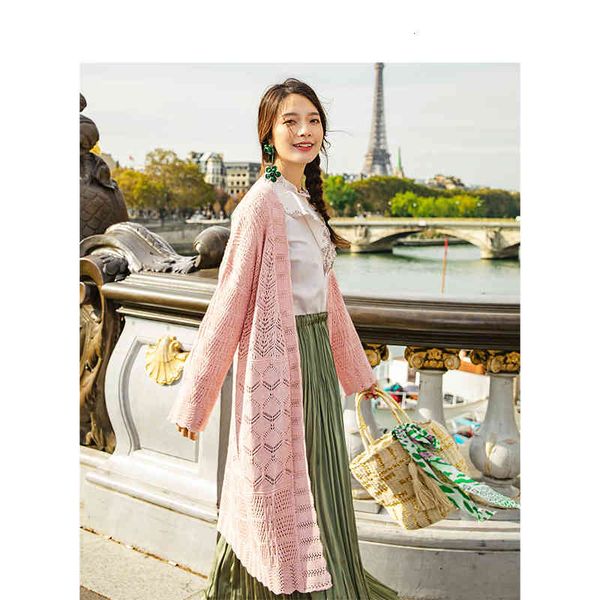 sweater spring autumn vintage literature hollow out jacquard weave sweater cardigan 3muo, White;black
sweater spring autumn vintage literature hollow out jacquard weave sweater cardigan 3muo, White;black