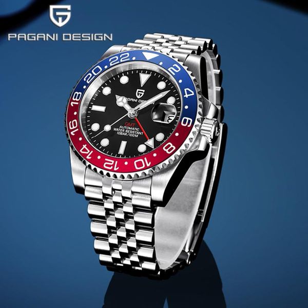 wristwatches pagani design business men's watches mechanical waterproof stainless steel luminous automatic gmt watch men, Slivery;brown
wristwatches pagani design business men's watches mechanical waterproof stainless steel luminous automatic gmt watch men, Slivery;brown
