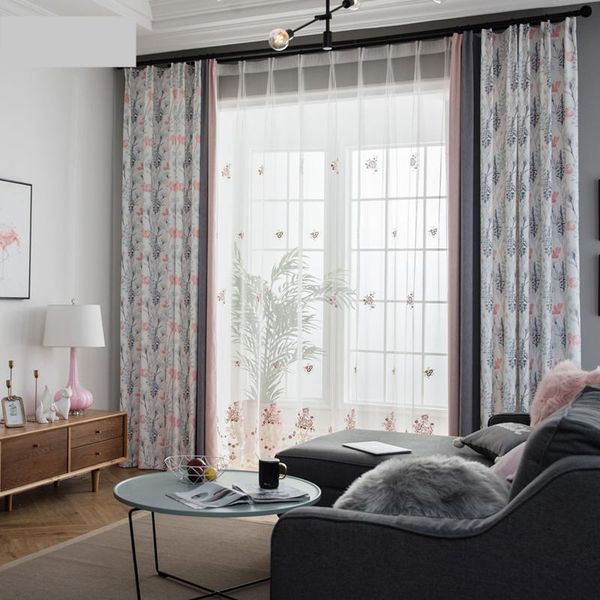 curtain & drapes custom curtains nordic cotton livingroom bedroom simple modern pink gray floral stitching cloth blackout tulle m525
curtain & drapes custom curtains nordic cotton livingroom bedroom simple modern pink gray floral stitching cloth blackout tulle m525