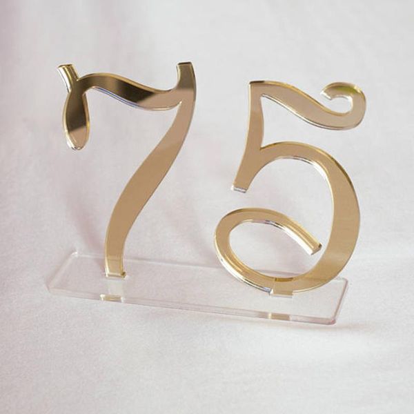 party decoration 3.5inch acrylic table numbers wedding place card set decor 
party decoration 3.5inch acrylic table numbers wedding place card set decor