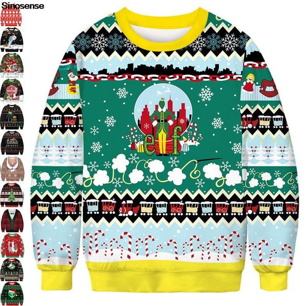 men's sweaters men women funny elf ugly christmas sweater couple pullover autumn crewneck holiday party sweatshirt hilarious xmas jumpe, White;black
men's sweaters men women funny elf ugly christmas sweater couple pullover autumn crewneck holiday party sweatshirt hilarious xmas jumpe, White;black