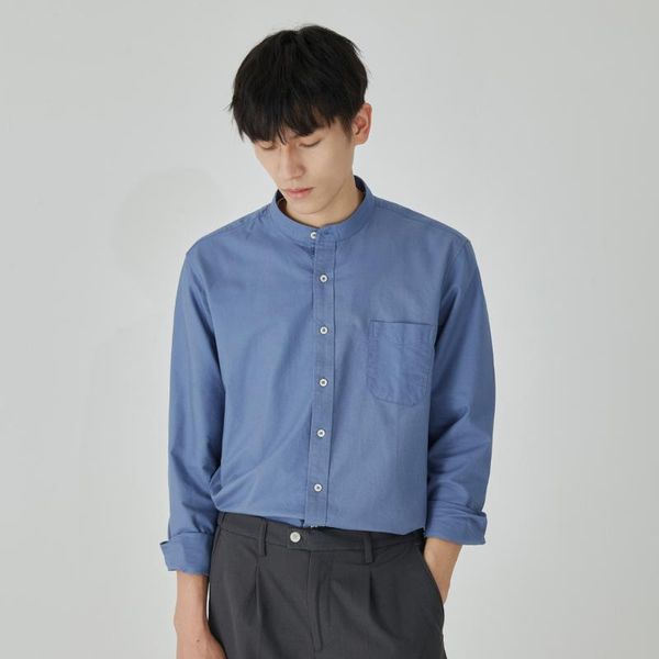 men's casual shirts spring autumn men korean style business luxury fashion urban stand collar solid color pocket long sleeve slim, White;black
men's casual shirts spring autumn men korean style business luxury fashion urban stand collar solid color pocket long sleeve slim, White;black