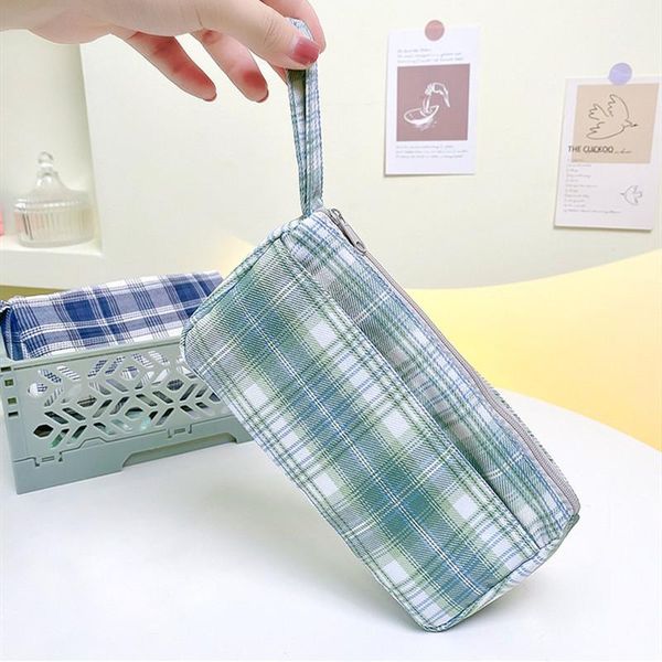 pencil bags double layer large capacity bag pen case ins lattice grid cosmetic storage pouch for stationery make up travel school
pencil bags double layer large capacity bag pen case ins lattice grid cosmetic storage pouch for stationery make up travel school