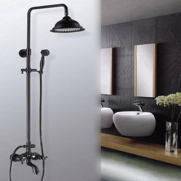 dual cross handles black oil rubbed brass rainfall shower head bathtub faucet hand set ahg046 bathroom sets
dual cross handles black oil rubbed brass rainfall shower head bathtub faucet hand set ahg046 bathroom sets