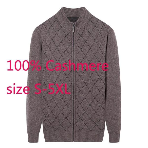 men's sweaters arrival 100% cashmere cardigan zipper coat autumn winter mandarin collar men casual knitted thick sweater plus size s-4x, White;black
men's sweaters arrival 100% cashmere cardigan zipper coat autumn winter mandarin collar men casual knitted thick sweater plus size s-4x, White;black