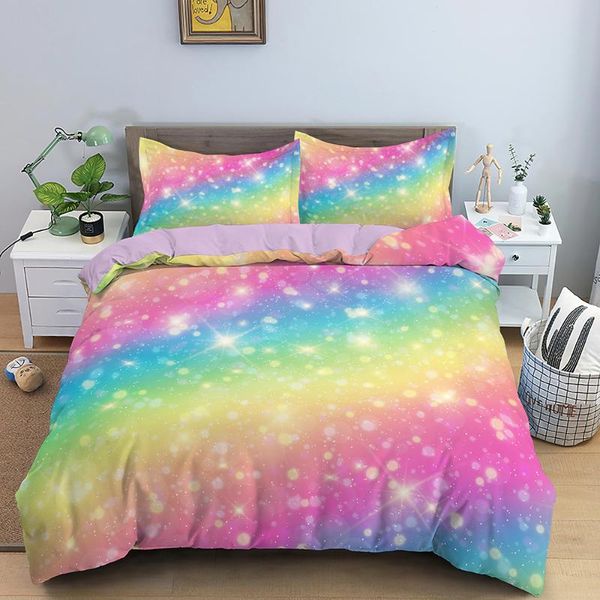 bedding sets tie dye rainbow dyed duvet cover set kids girls home textiles 2/3pcs comforter
bedding sets tie dye rainbow dyed duvet cover set kids girls home textiles 2/3pcs comforter