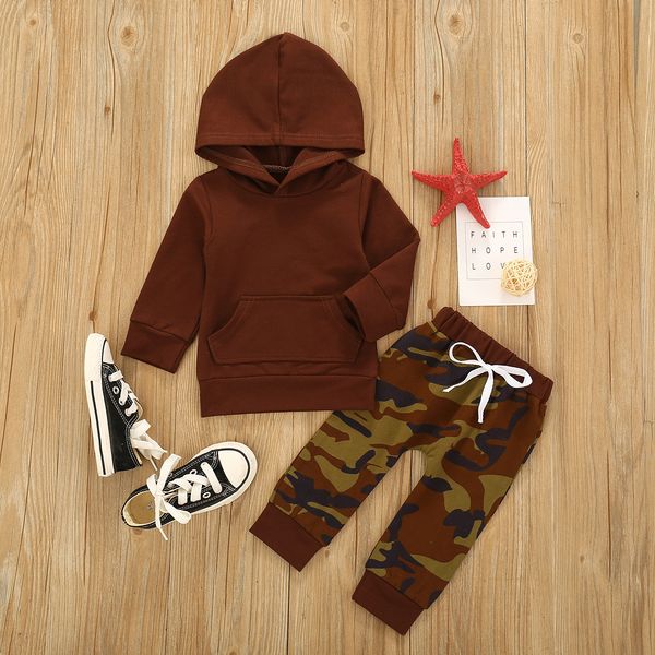 spring fall casual outfits toddler baby boy clothes solid hoodies +camo pants 2pcs clothing set, White
spring fall casual outfits toddler baby boy clothes solid hoodies +camo pants 2pcs clothing set, White