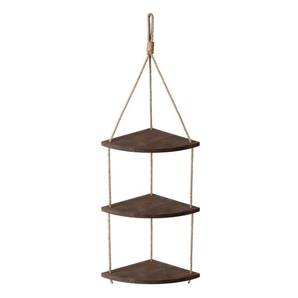 hooks & rails hanging corner shelf 3 tier rope wood wall floating shelves rustic organizer displays storage rack home decor for living room
hooks & rails hanging corner shelf 3 tier rope wood wall floating shelves rustic organizer displays storage rack home decor for living room
