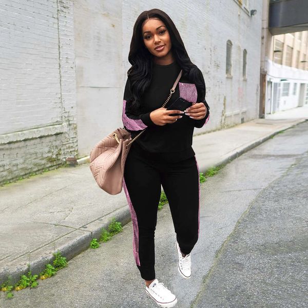 autumn 2020 fashion casual sequin patchwork jacket pants sportswear women's wear, White
autumn 2020 fashion casual sequin patchwork jacket pants sportswear women's wear, White