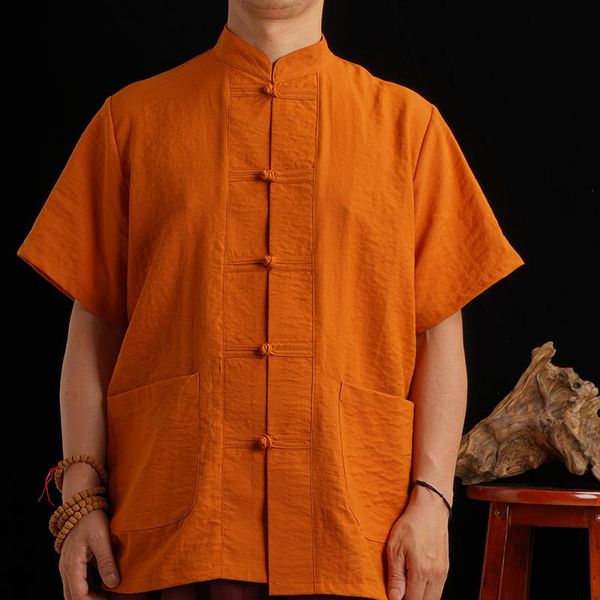 ethnic clothing lama monk costume tibetan spring and summer short sleeve coil button shirt buddhist clothes, Red
ethnic clothing lama monk costume tibetan spring and summer short sleeve coil button shirt buddhist clothes, Red