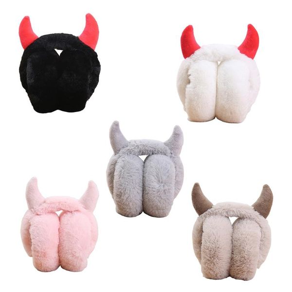 berets women soft plush earmuff with horns girls cute winter adjustable ear muffs female foldable outdoor cycling ski warmers, Blue;gray
berets women soft plush earmuff with horns girls cute winter adjustable ear muffs female foldable outdoor cycling ski warmers, Blue;gray