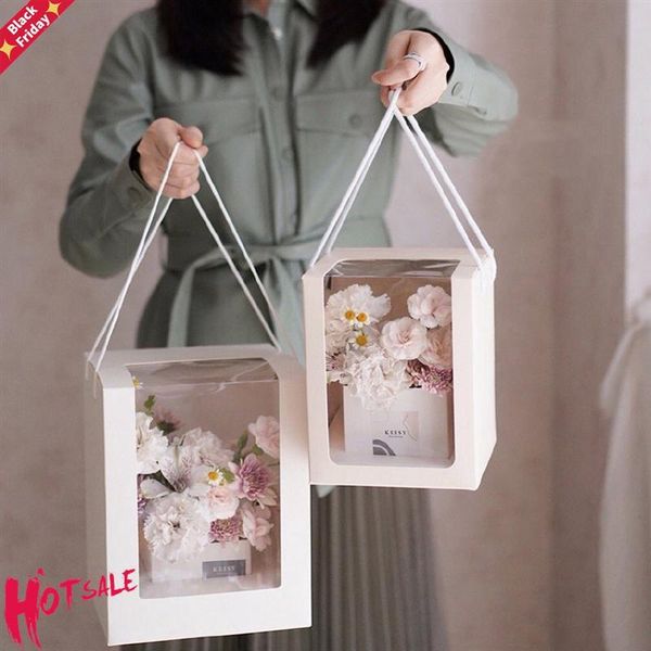 3pcs flower gift paper boxes clear window transparant square shape portable packing bags wrap
3pcs flower gift paper boxes clear window transparant square shape portable packing bags wrap