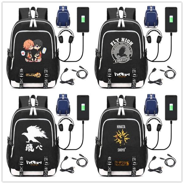 backpack haikyuu karasuno koukou usb charging mochila hinata shoyo school bag leisure daily bagpack travelling bags
backpack haikyuu karasuno koukou usb charging mochila hinata shoyo school bag leisure daily bagpack travelling bags
