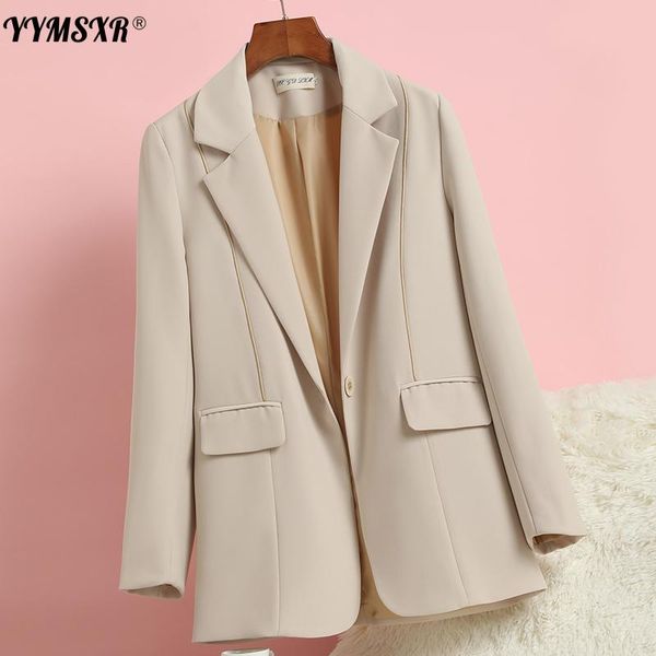 women's suits & blazers high-quality mid-length suit jacket 2021 spring and autumn loose korean casual ladies blazer office female, White;black
women's suits & blazers high-quality mid-length suit jacket 2021 spring and autumn loose korean casual ladies blazer office female, White;black