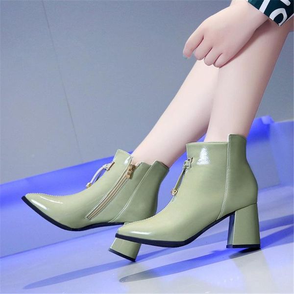 boots autumn square toe ankle for women bow high heels candy colors leather british side zipper shoes bota feminina black beige
boots autumn square toe ankle for women bow high heels candy colors leather british side zipper shoes bota feminina black beige