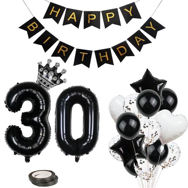party decoration black happy birthday letter banner for adults baby kids decorations number foil balloons wedding decors helium
party decoration black happy birthday letter banner for adults baby kids decorations number foil balloons wedding decors helium