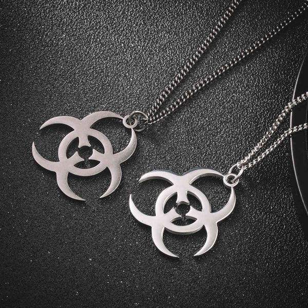 chao brand biochemical street men's and women's personality hip hop titanium steel pendant, Silver
chao brand biochemical street men's and women's personality hip hop titanium steel pendant, Silver