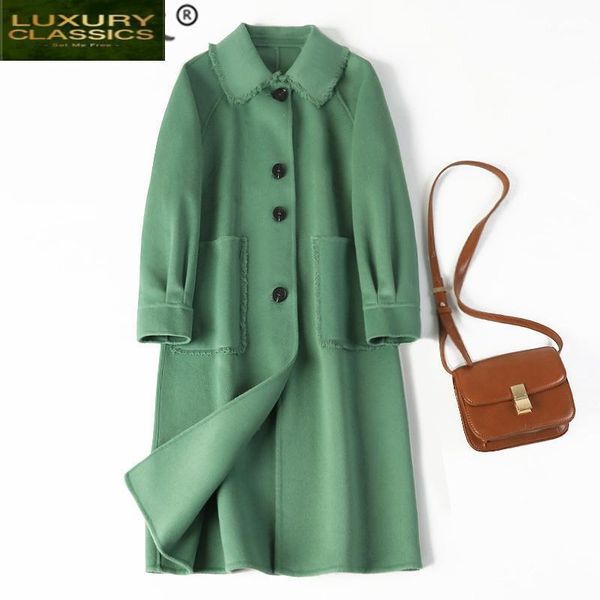 coat female elegant winter wool women clothes 2021 korean ladies long woolen jacket pink casaco feminino hiver 8a021 women's & blends, Black
coat female elegant winter wool women clothes 2021 korean ladies long woolen jacket pink casaco feminino hiver 8a021 women's & blends, Black