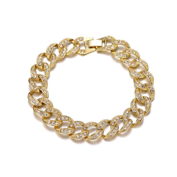 men's cuban bracelet iced out link chain alloy hip hop gold/silver color tone heavy 22 mm sand blast bracelet, Black
men's cuban bracelet iced out link chain alloy hip hop gold/silver color tone heavy 22 mm sand blast bracelet, Black
