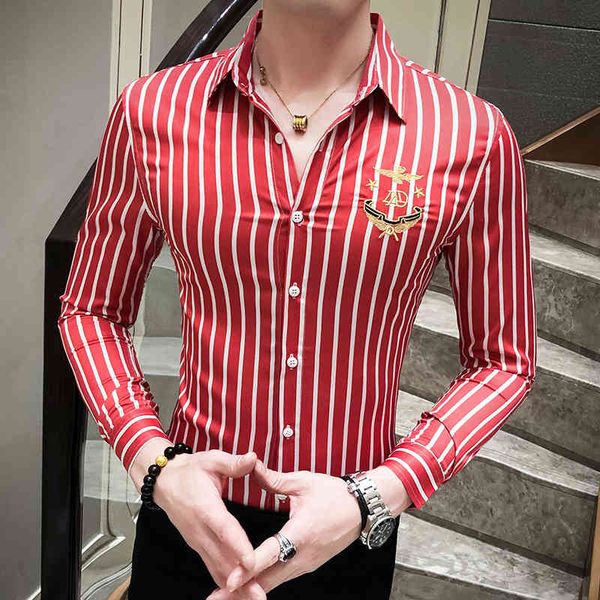 men's casual shirts fashion stripes autumn spring slim fit long sleeve social shirt formal blouse clothes tuxedo 3xl x7ig, White;black
men's casual shirts fashion stripes autumn spring slim fit long sleeve social shirt formal blouse clothes tuxedo 3xl x7ig, White;black