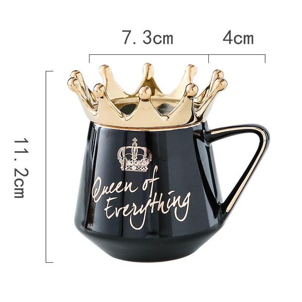 mugs queen of everything mug with crown lid and spoon ceramic coffee cup gift for girlfriend wife l23 
mugs queen of everything mug with crown lid and spoon ceramic coffee cup gift for girlfriend wife l23