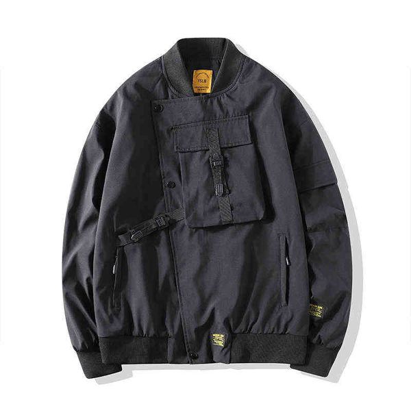 men bomber jacket 2021 mens mulit-pocket cargo jackets steetwear hip hop windbreaker coats outwear, Black;brown
men bomber jacket 2021 mens mulit-pocket cargo jackets steetwear hip hop windbreaker coats outwear, Black;brown