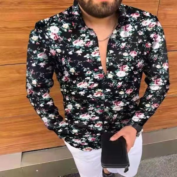 men's casual shirts 2021 for men autumn floral elements 3d digital print trend loose long-sleeved turn-down collar shirt top, White;black
men's casual shirts 2021 for men autumn floral elements 3d digital print trend loose long-sleeved turn-down collar shirt top, White;black