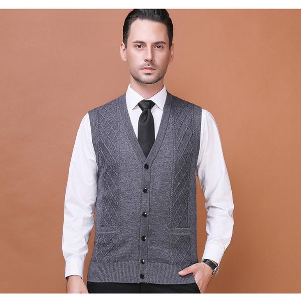 sweater men spring autumn men's vest wool cardigan sleeveless buttons down basic knit fashion mens clothes vests, Black;white
sweater men spring autumn men's vest wool cardigan sleeveless buttons down basic knit fashion mens clothes vests, Black;white