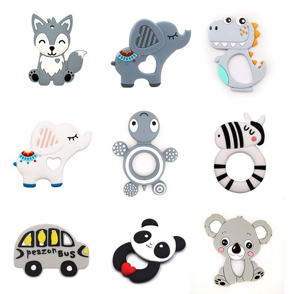 Koala Silicone Cartoon Animals Dinosaur Baby Teether Food Grade Baby Teething Necklace Rodents DIY Pacifier Clip Baby Products
Koala Silicone Cartoon Animals Dinosaur Baby Teether Food Grade Baby Teething Necklace Rodents DIY Pacifier Clip Baby Products