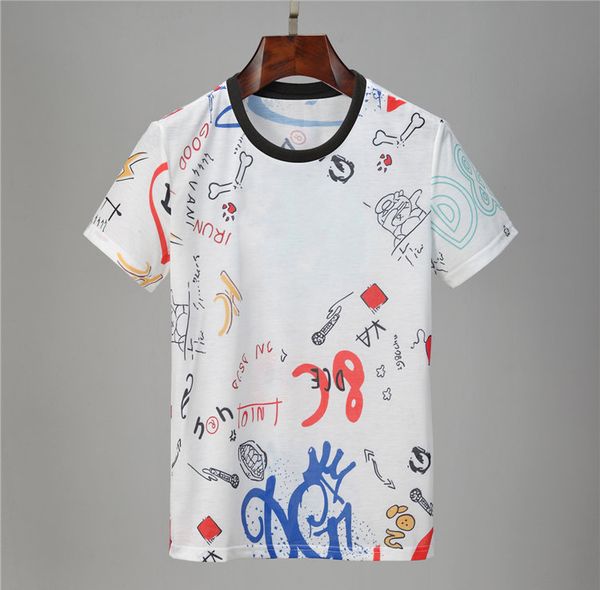 2021 crown king designer mens t shirt summer fashion letters tees classic royal short sleeve streetwear hip-hop shirts europe america casual, White;black