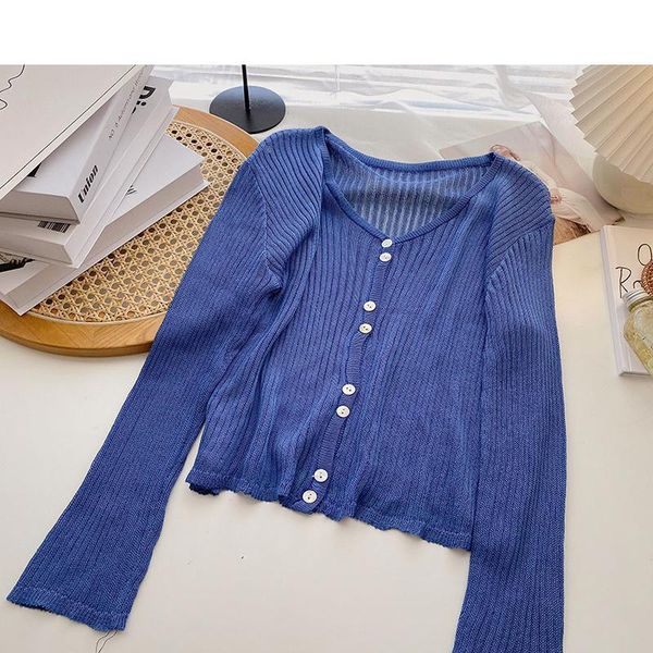 women's jackets 2021 spring and autumn korean version of long-sleeved v-neck thin loose knit cardigan tide female design sense niche, Black;brown
women's jackets 2021 spring and autumn korean version of long-sleeved v-neck thin loose knit cardigan tide female design sense niche, Black;brown
