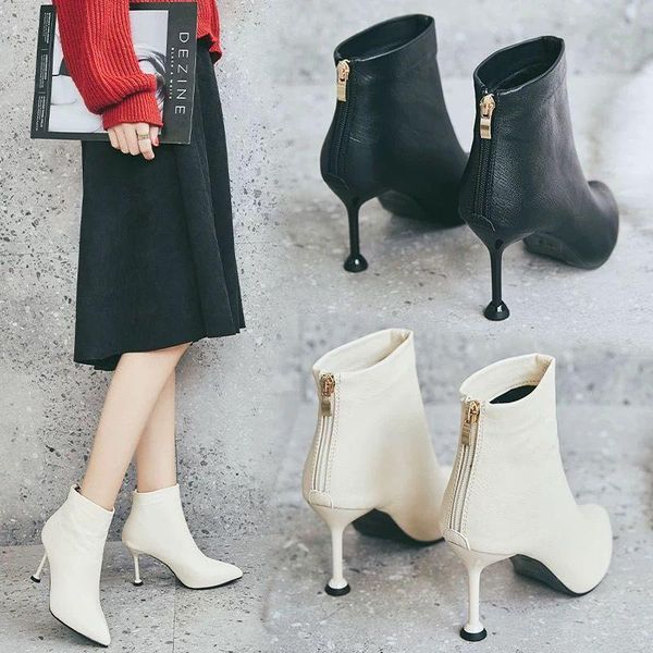 boots high heels women's winter stiletto ladies single shallow solid spring and autumn women ankle, Black
boots high heels women's winter stiletto ladies single shallow solid spring and autumn women ankle, Black