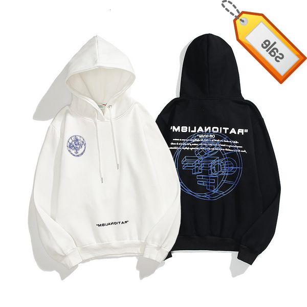 new off fashion brand white 3d overlapping projection hoodie sweater men's and women's plush top, Black
new off fashion brand white 3d overlapping projection hoodie sweater men's and women's plush top, Black
