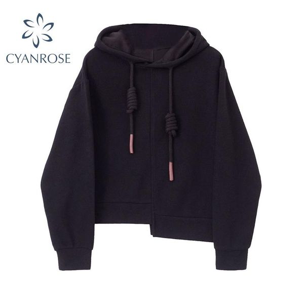 women's hoodies & sweatshirts women casual pullover loose long sleeve 2021 autumn female solid harajuku hooded drawstring sweatshirt fa, Black 
women's hoodies & sweatshirts women casual pullover loose long sleeve 2021 autumn female solid harajuku hooded drawstring sweatshirt fa, Black