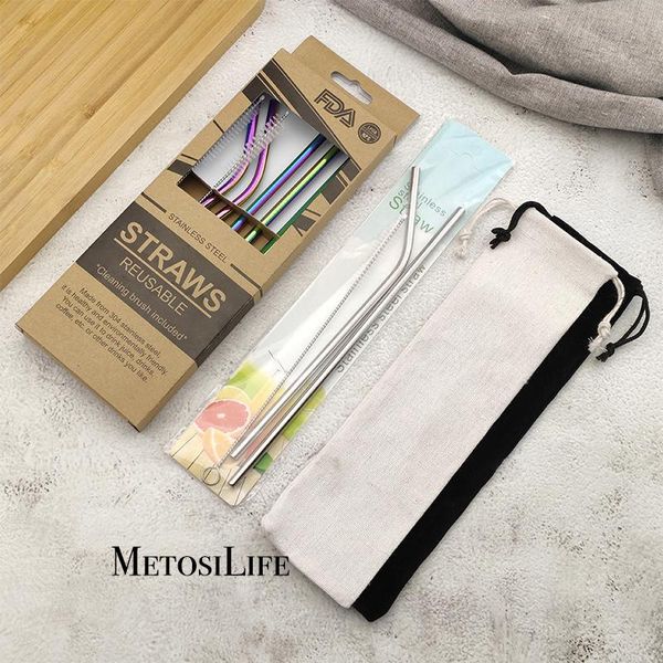 drinking straws 304 stainless steel food safe metal eco friendly reusable with cleaning brush case 
drinking straws 304 stainless steel food safe metal eco friendly reusable with cleaning brush case
