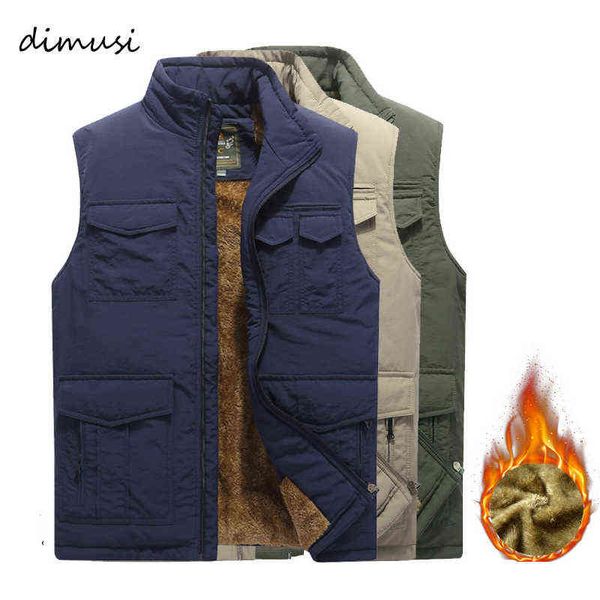 dimusi mens vest winter male fleece warm sleeveless jackets fashion multiple pockets thicken thermal waistcoats mens clothing y1122, Black;brown
dimusi mens vest winter male fleece warm sleeveless jackets fashion multiple pockets thicken thermal waistcoats mens clothing y1122, Black;brown