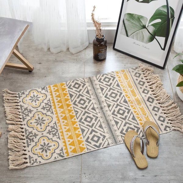 retro bohemian carpet hand woven cotton linen carpet rug bedside rug geometric floor mat living room bedroom carpet home decor
retro bohemian carpet hand woven cotton linen carpet rug bedside rug geometric floor mat living room bedroom carpet home decor
